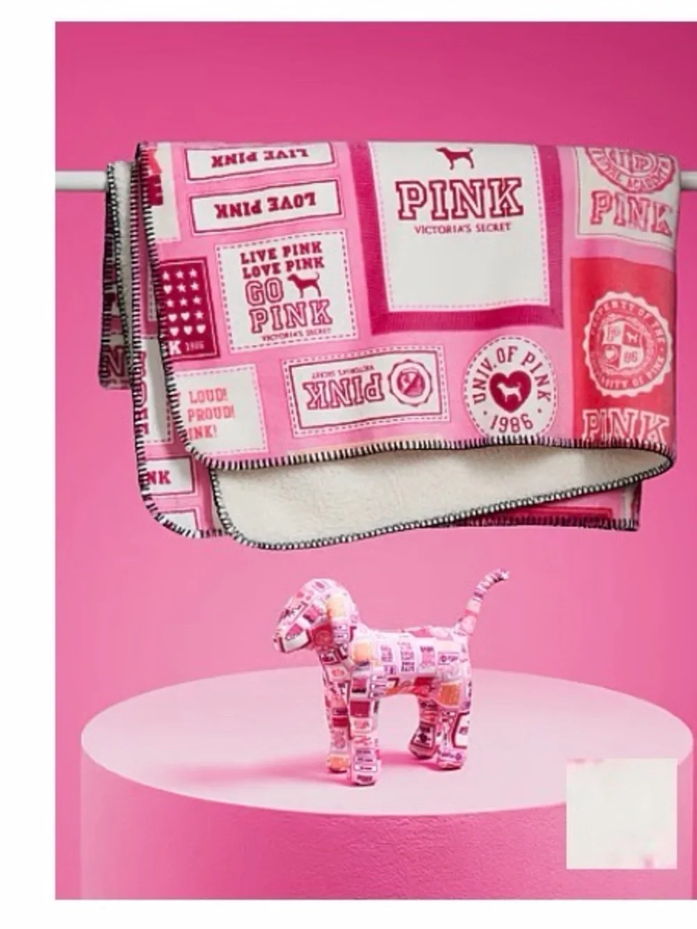 PINK Friday Mystery Mini Dog + Cozy Plush Blanket